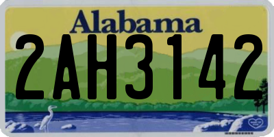 AL license plate 2AH3142