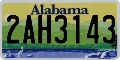 AL license plate 2AH3143