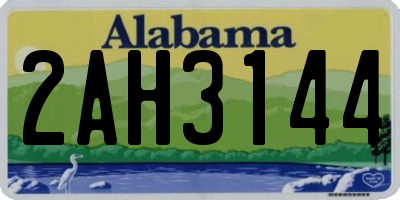 AL license plate 2AH3144