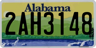 AL license plate 2AH3148