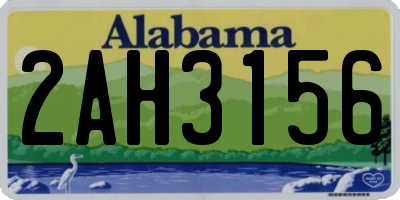 AL license plate 2AH3156