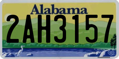 AL license plate 2AH3157