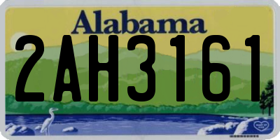 AL license plate 2AH3161