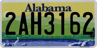AL license plate 2AH3162