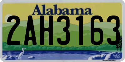 AL license plate 2AH3163