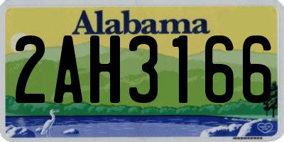 AL license plate 2AH3166