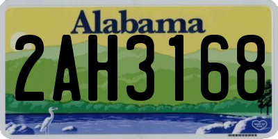 AL license plate 2AH3168