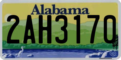 AL license plate 2AH3170
