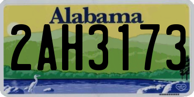 AL license plate 2AH3173