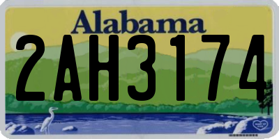 AL license plate 2AH3174