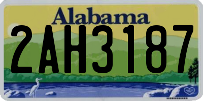 AL license plate 2AH3187