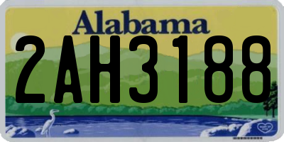 AL license plate 2AH3188