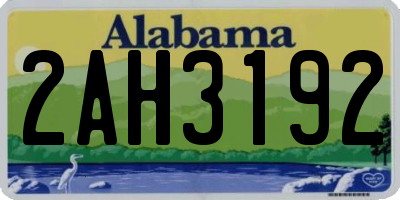 AL license plate 2AH3192
