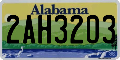 AL license plate 2AH3203