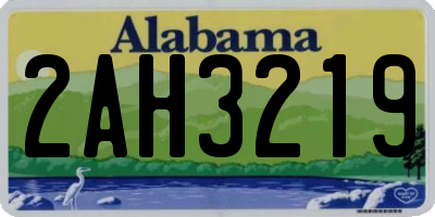 AL license plate 2AH3219
