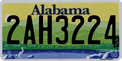 AL license plate 2AH3224