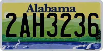 AL license plate 2AH3236