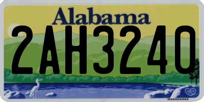 AL license plate 2AH3240