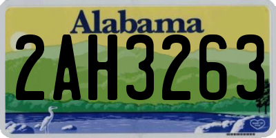 AL license plate 2AH3263