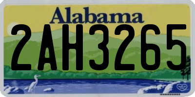 AL license plate 2AH3265