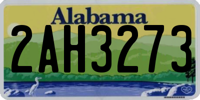 AL license plate 2AH3273