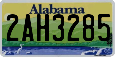 AL license plate 2AH3285