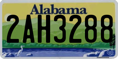 AL license plate 2AH3288