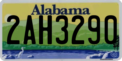 AL license plate 2AH3290