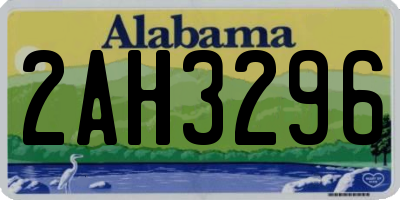 AL license plate 2AH3296