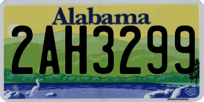 AL license plate 2AH3299