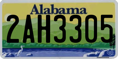 AL license plate 2AH3305