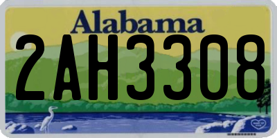 AL license plate 2AH3308