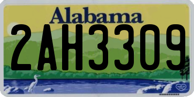 AL license plate 2AH3309