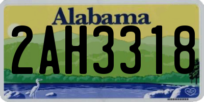 AL license plate 2AH3318