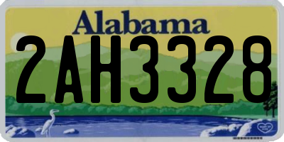 AL license plate 2AH3328