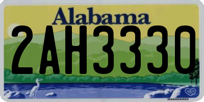 AL license plate 2AH3330
