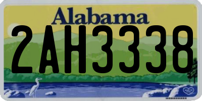 AL license plate 2AH3338