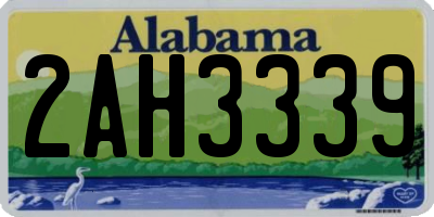 AL license plate 2AH3339