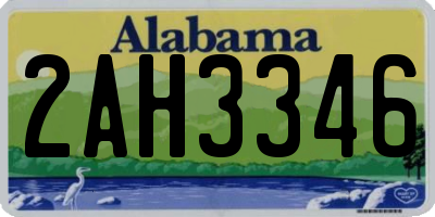AL license plate 2AH3346