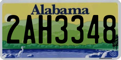 AL license plate 2AH3348