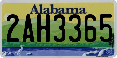AL license plate 2AH3365