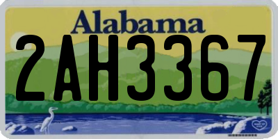 AL license plate 2AH3367