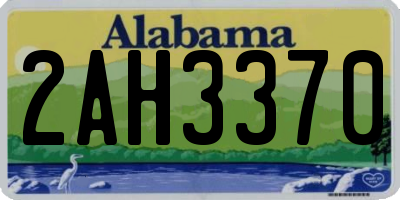 AL license plate 2AH3370