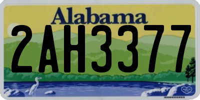 AL license plate 2AH3377