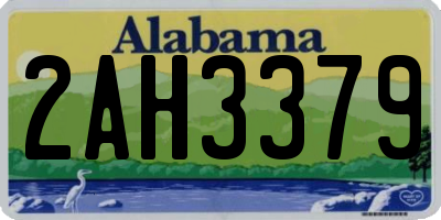 AL license plate 2AH3379