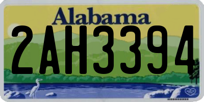 AL license plate 2AH3394