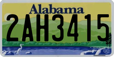 AL license plate 2AH3415