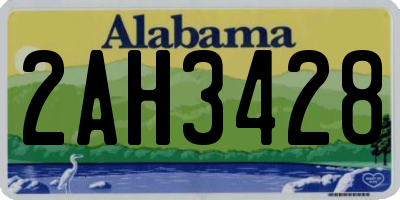 AL license plate 2AH3428