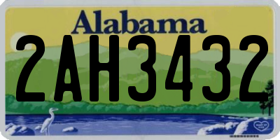 AL license plate 2AH3432