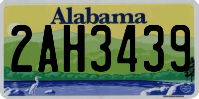 AL license plate 2AH3439